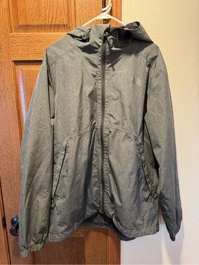 The North Face Charcoal Hooded Windbreaker Jacket